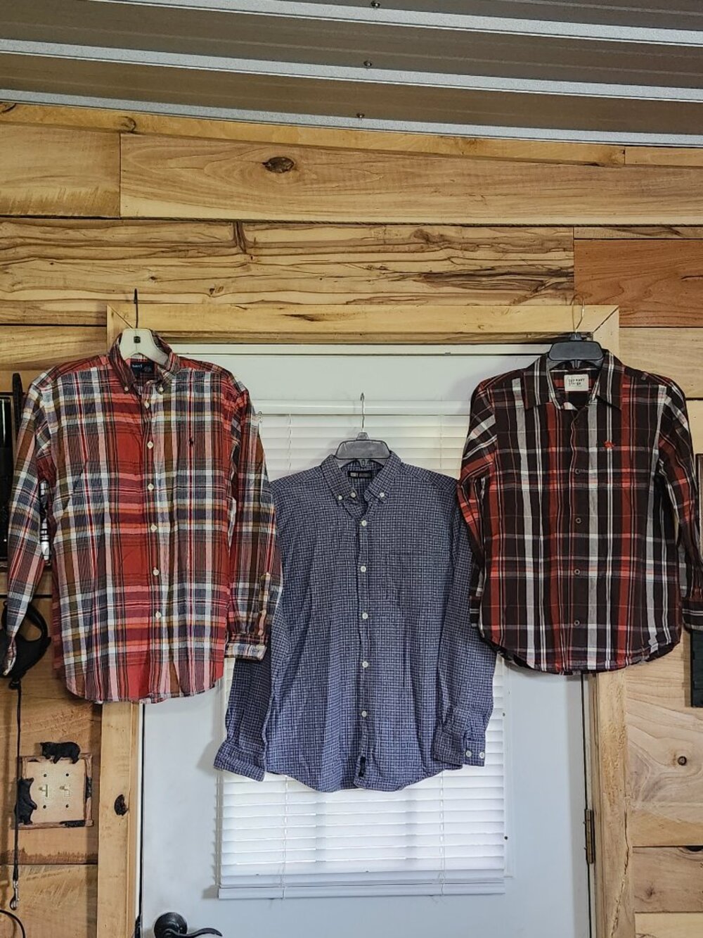 old navy/Ralph Lauren/ faded glory boys  long sleeve button front shirts  size L